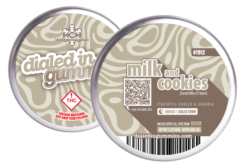 100mg - Milk and Cookies - Rosin Gummies (10pk)