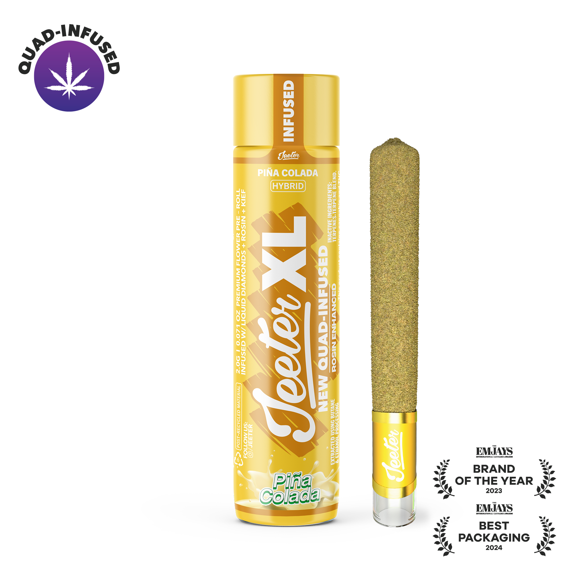 Piña Colada Quad-Infused XL Jeeter Joint | 2g