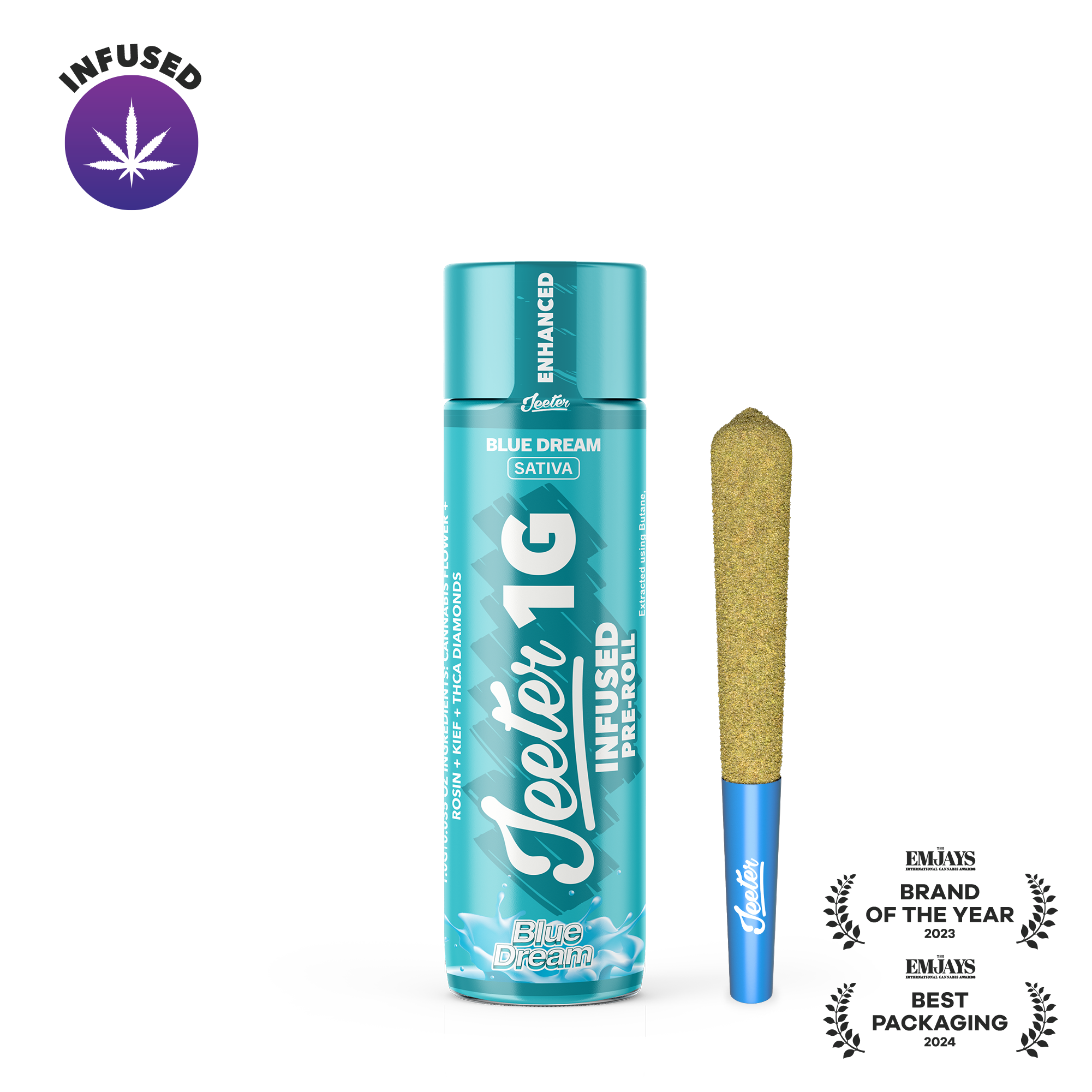 Jeeter | Blue Dream (S) | Infused Pre-Roll | 1g