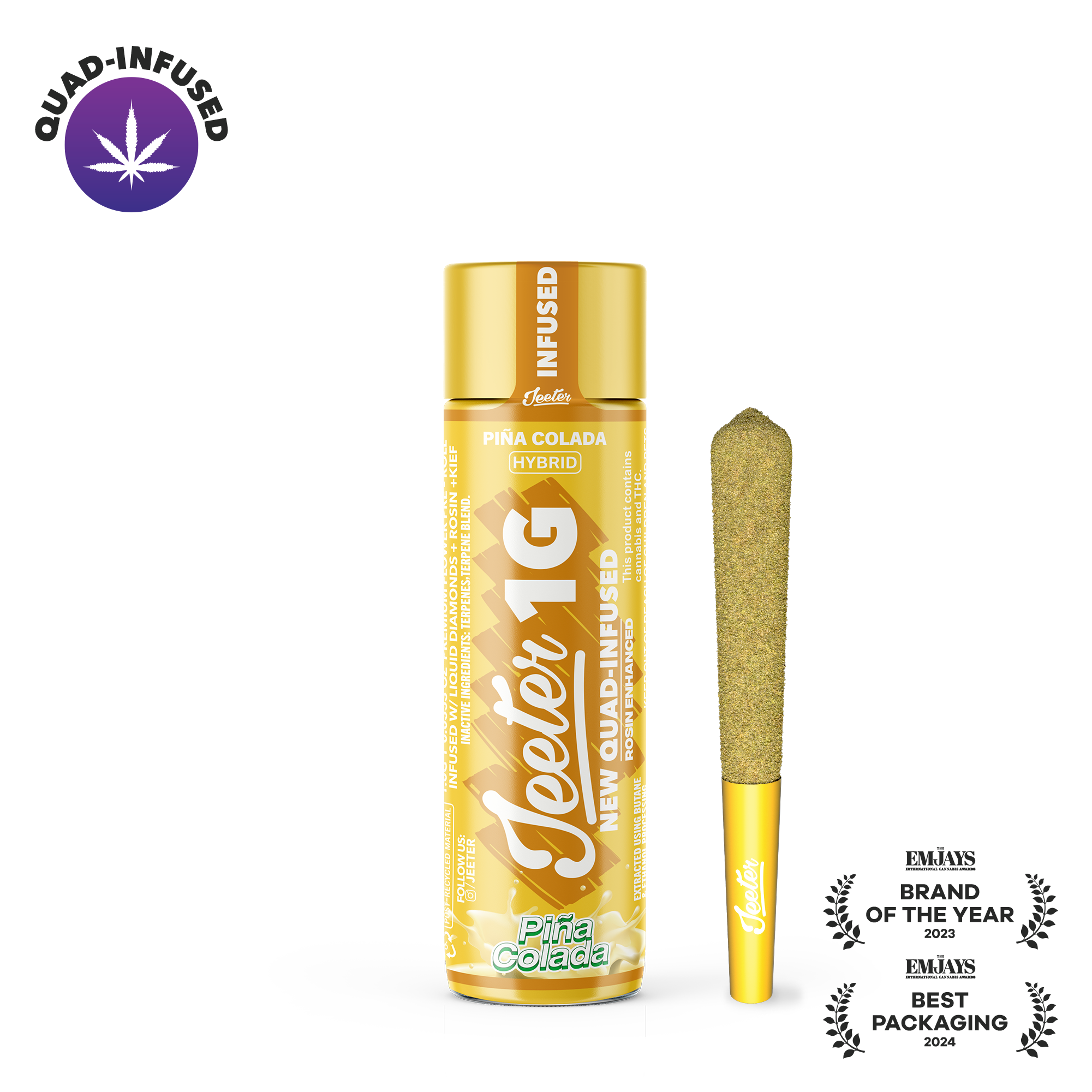 Piña Colada Quad-Infused Jeeter Joint | 1g
