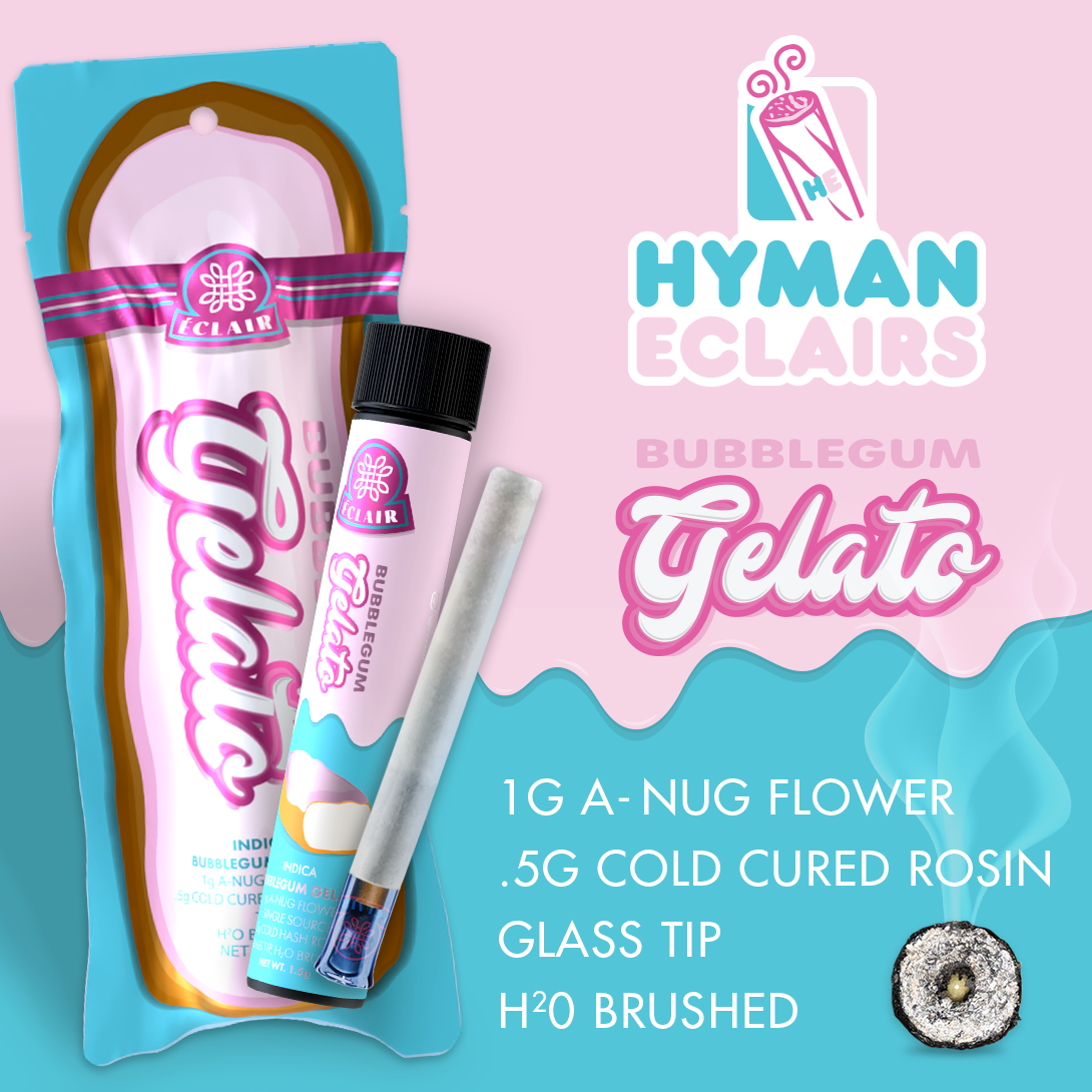 Bubblegum Gelato | 1.5G Eclair Handcraft