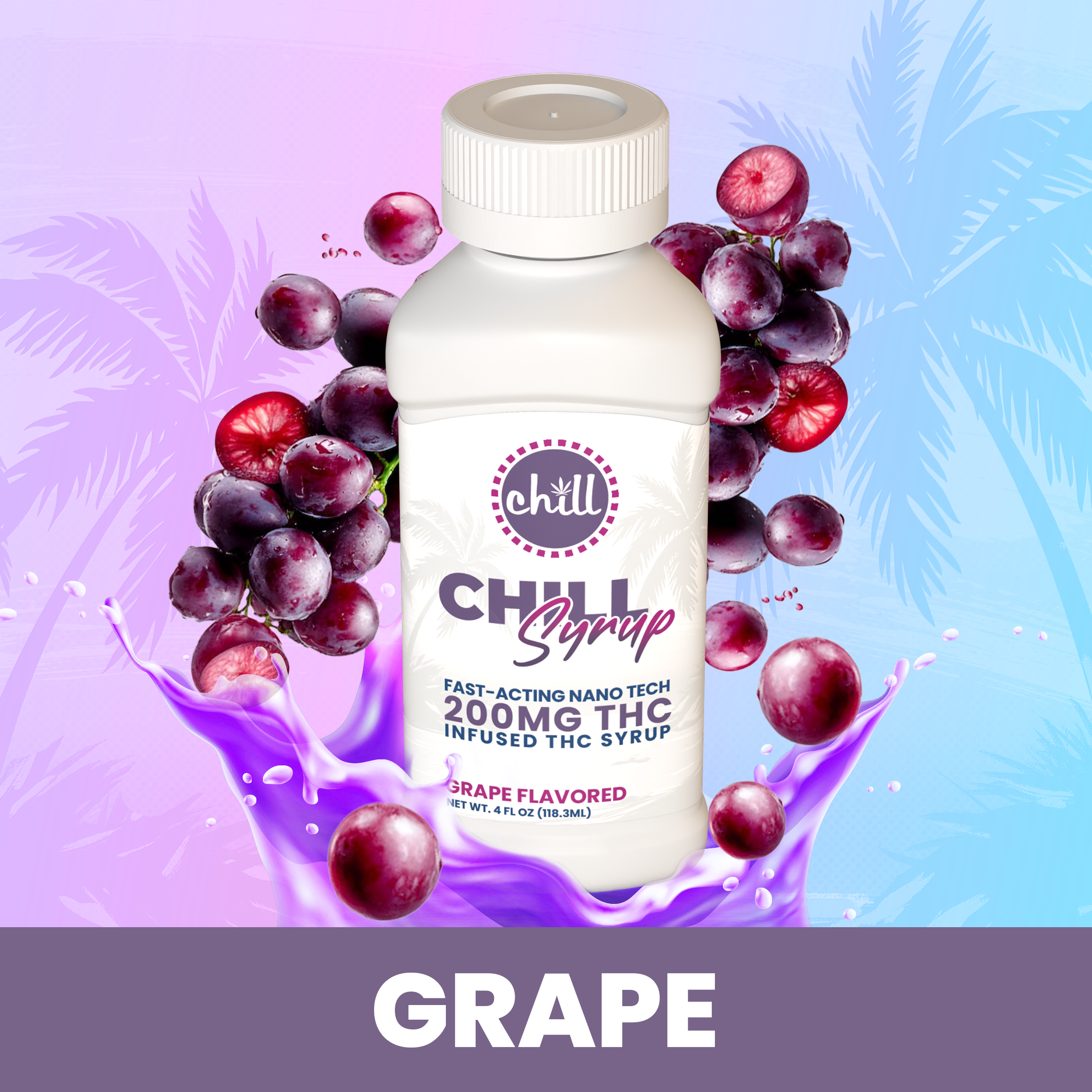 Grape | 200mg THC Syrup