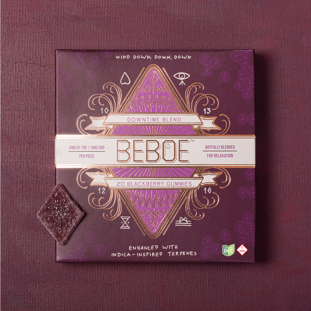 Beboe | Blackberry 1:1 THC:CBD 20pk | 100mg Gummies